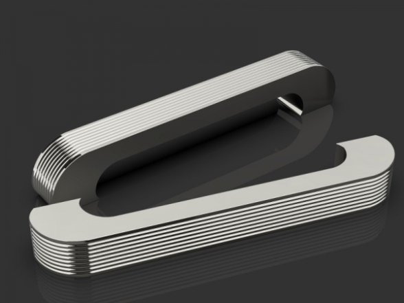 Дверные ручки с отделкой под никель