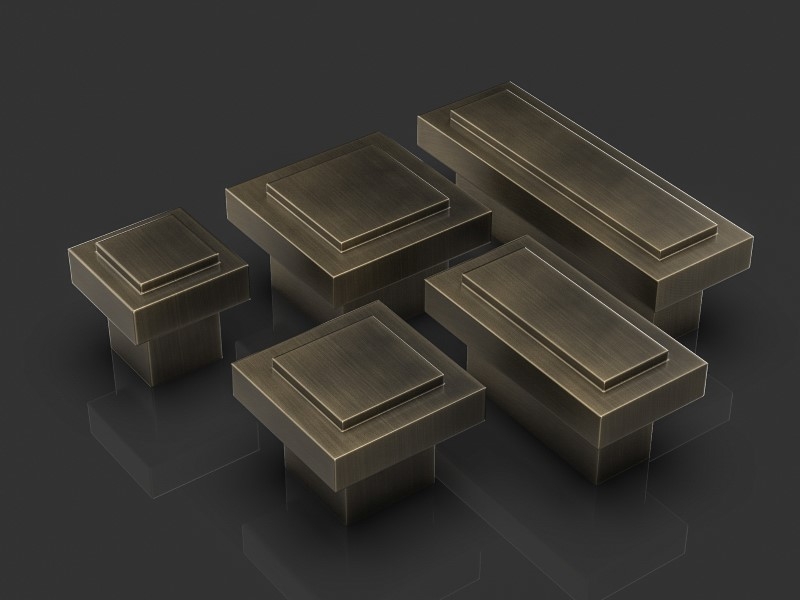 Мебельная ручка Oliver Knights Anthony CH II античная бронза