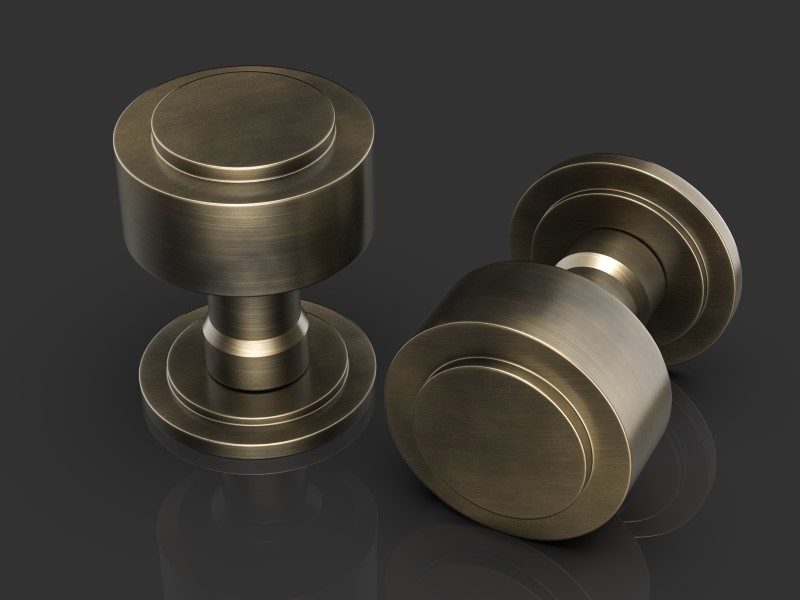 Дверная ручка-кноб Oliver Knights Anthony DK античная бронза