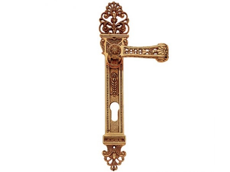 Дверная ручка на планке Enrico Cassina GIUSEPPINA C12512 французское золото