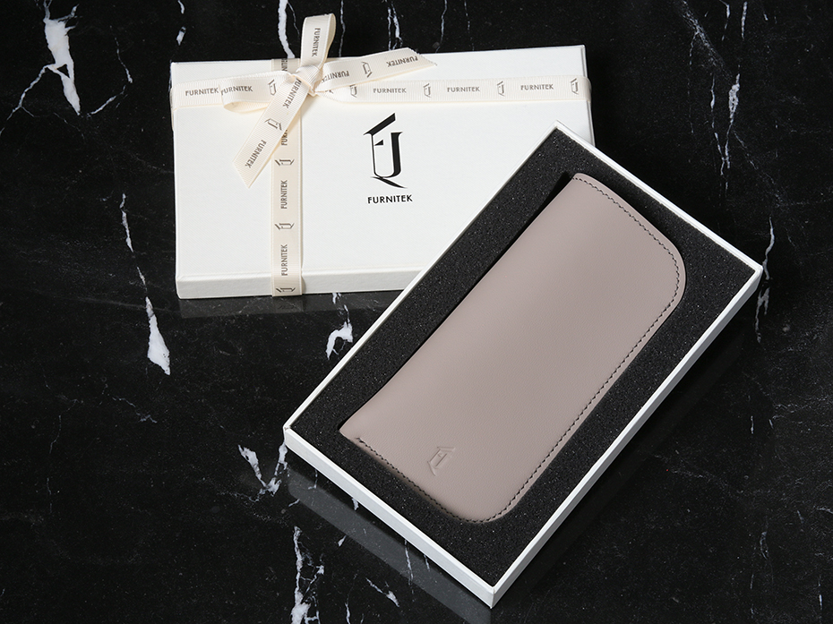 Футляр кожаный для очков FURNITEK FG-0102711 в подарочной коробке