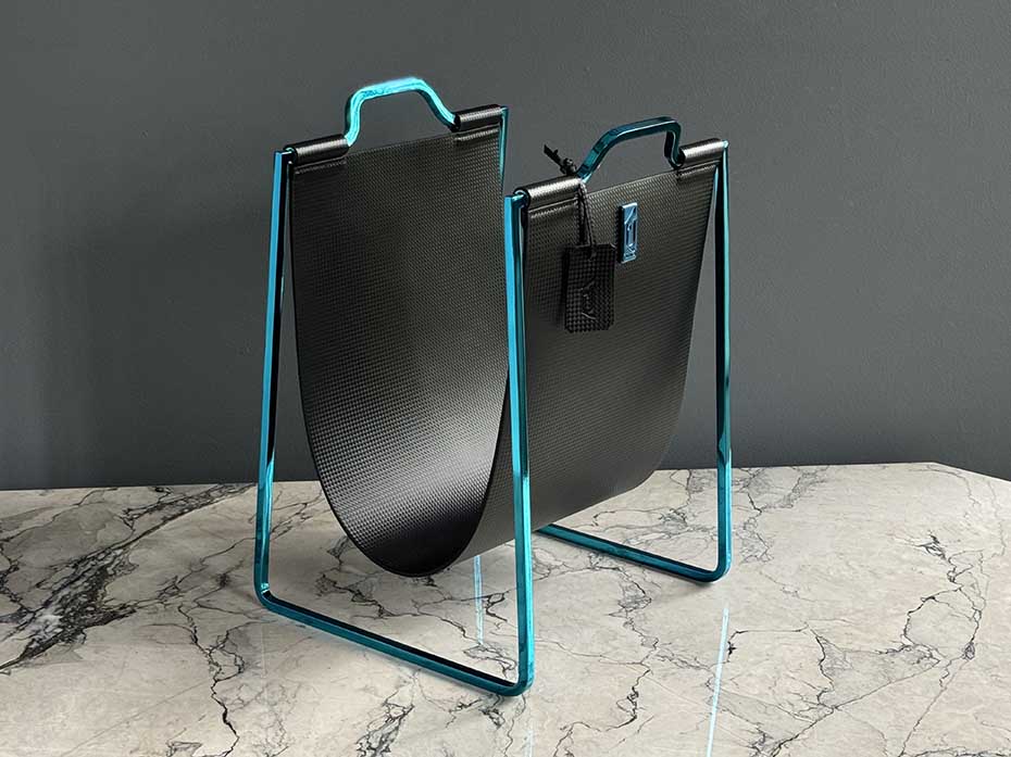 Подставка под сумки FG-179 синий полированный никель