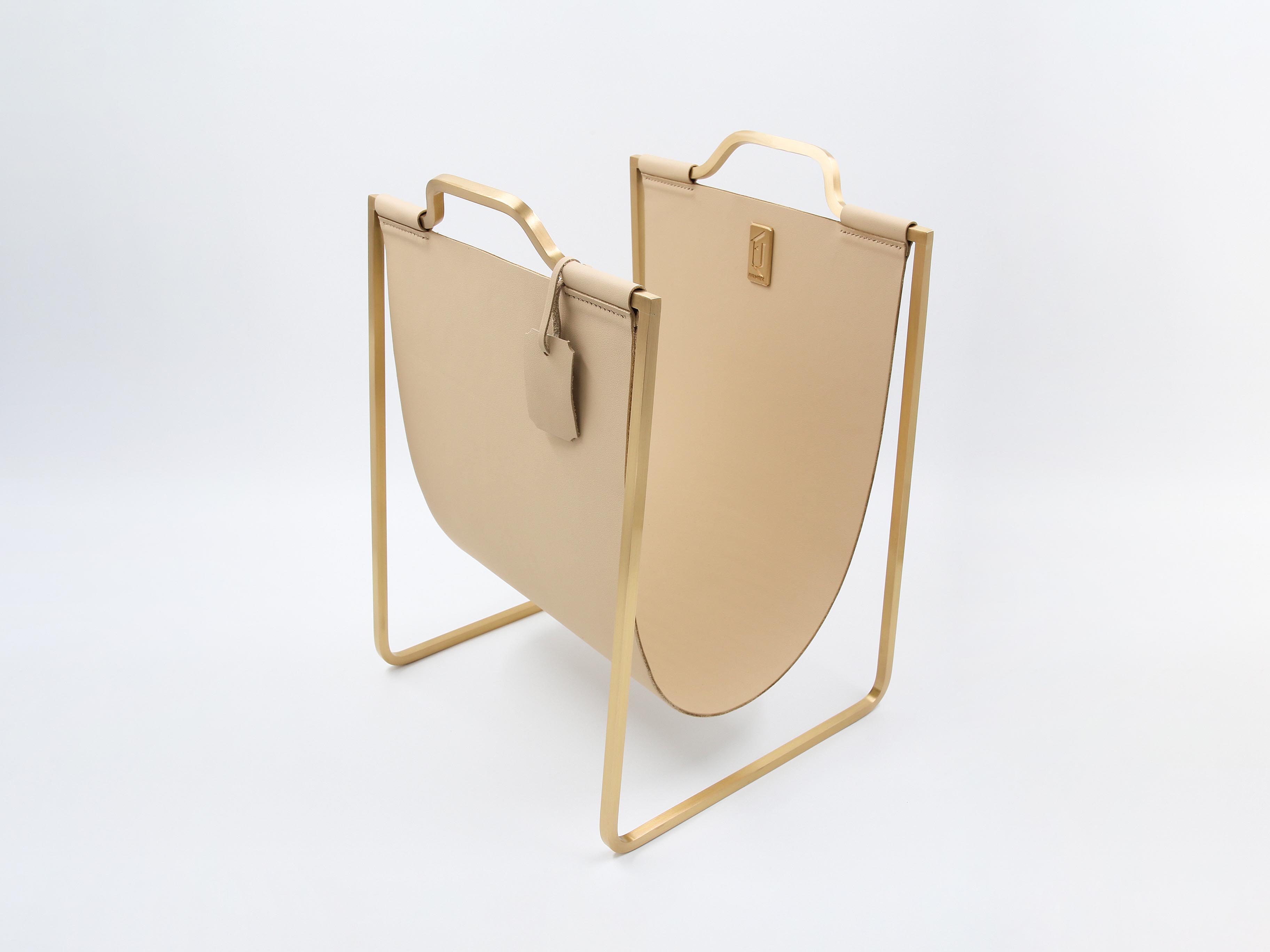 Подставка под сумки Furnitek FG-122 матовая латунь