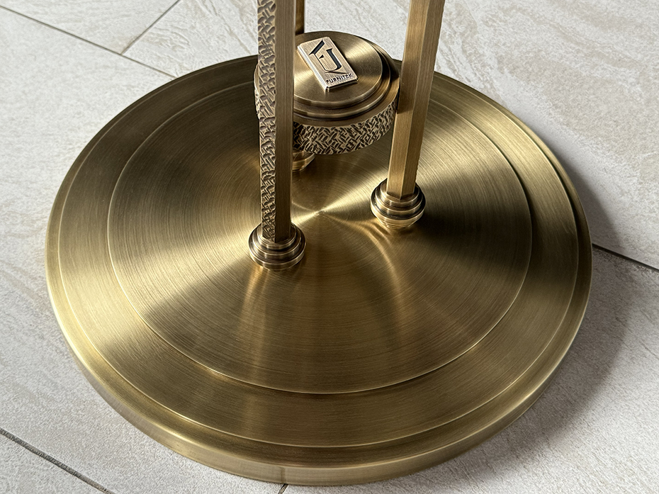 Стол кофейный FURNTEK Ar-Deco FG-206 круглый античная латунь