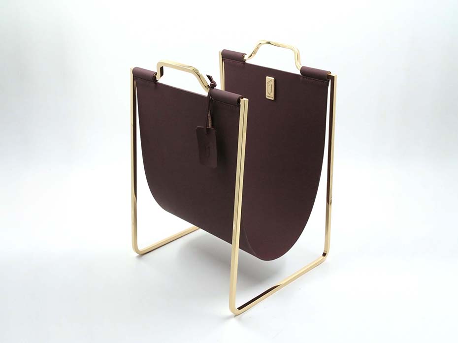 Подставка под сумки FG-160 полированная латунь