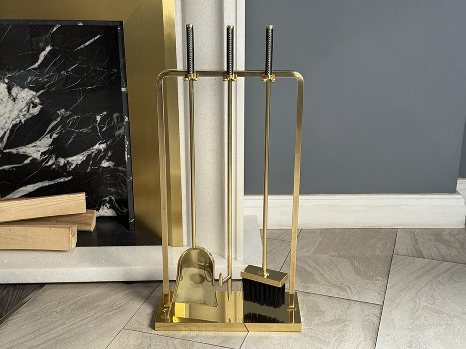 Каминный набор FURNITEK FG-05021 полированная латунь