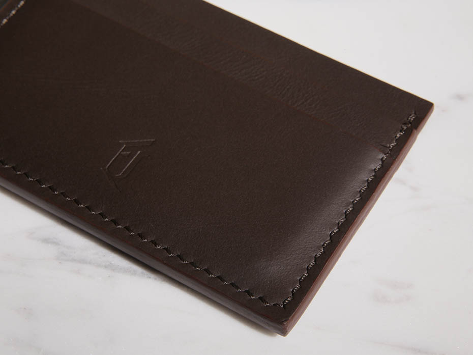 Картхолдер из натуральной кожи FURNITEK модель FG-041002 Nappa Truffel Braun №18