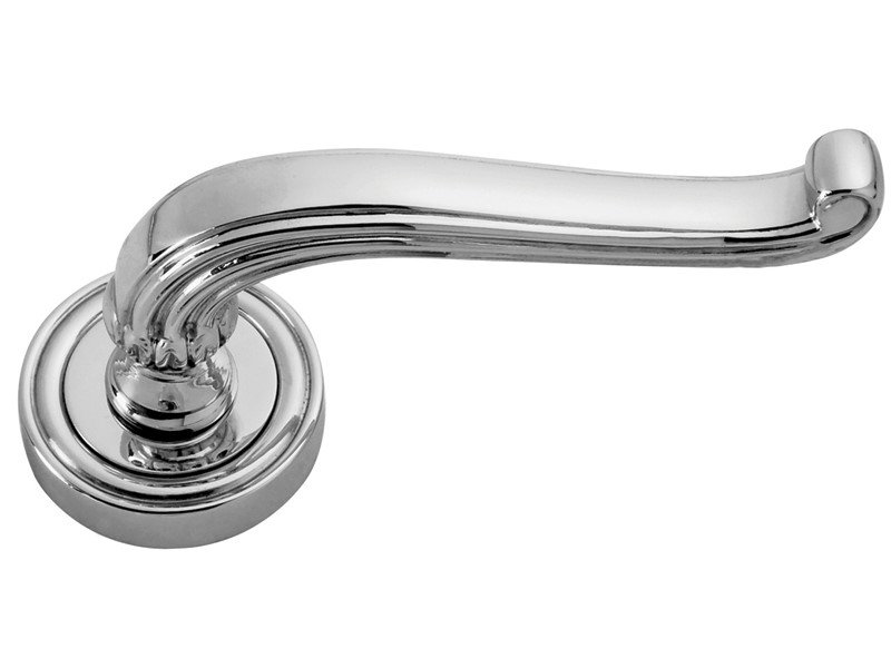 Дверная ручка на розетке Enrico Cassina MARION C19311 полированный хром