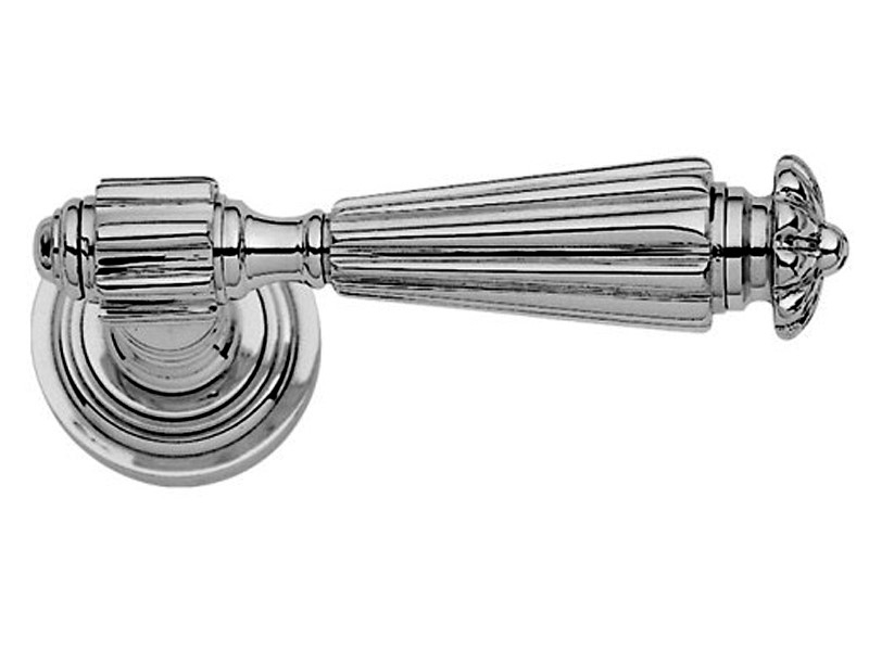 Дверная ручка на розетке Enrico Cassina NIKY C07811 полированный хром