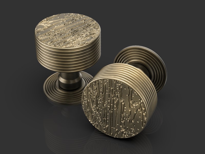 Дверная ручка-кноб Oliver Knights Serlo DK античная бронза