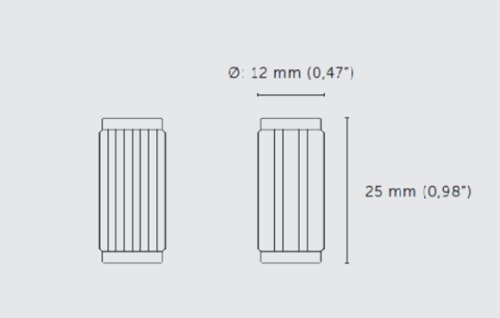 Мебельная ручка кнопка на планке Buster & Punch GFK-07320 хром