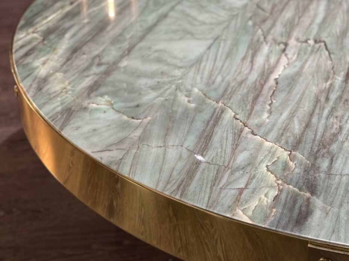 Столик журнальный Ar-Deco FG-065 круглый 1300мм полированная латунь