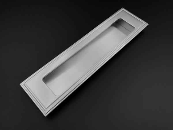 Дверная врезная ручка Frank Allart 6007 матовый хром