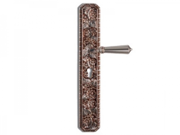 Дверная ручка на планке Salice Paolo BAKU 3311 античное серебро