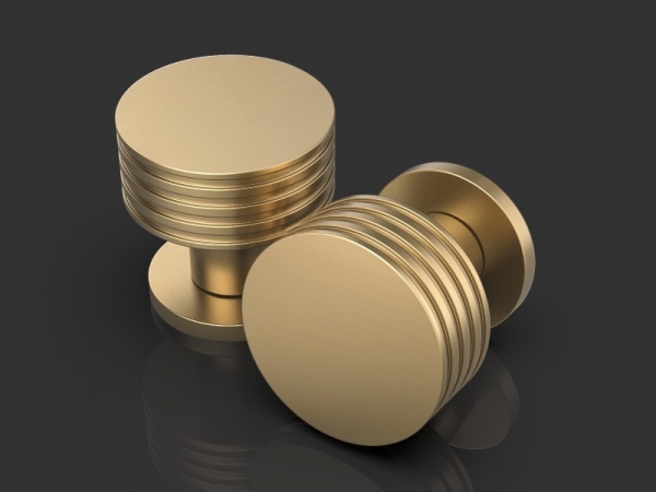 Дверная ручка-кноб Oliver Knights Bedivere матовая латунь