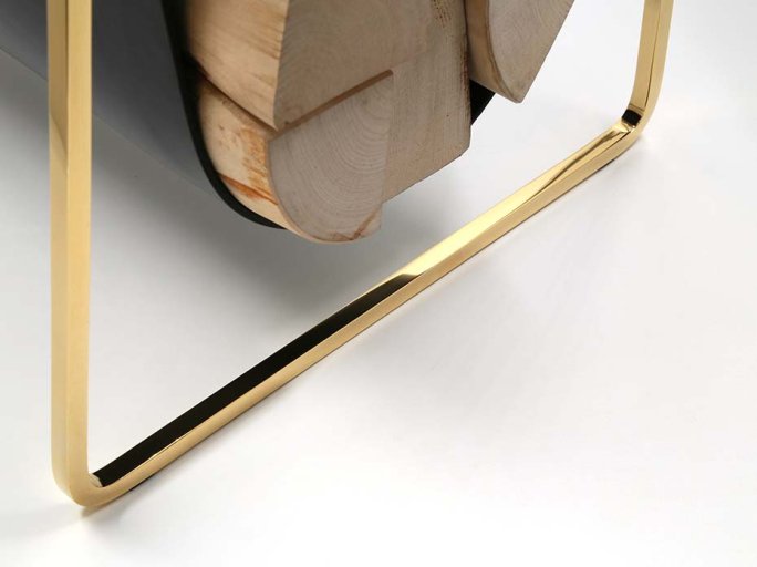 Дровница Furnitek FG-12032 золото 24К