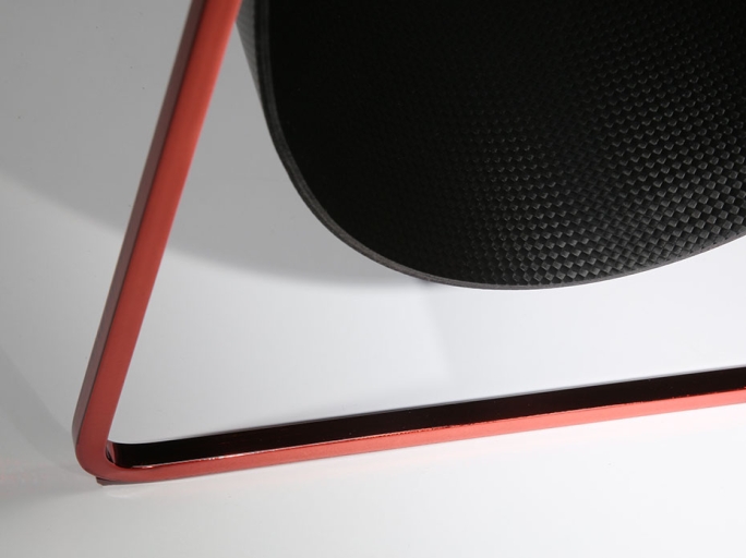 Подставка под сумки FG-175 красный полированный никель