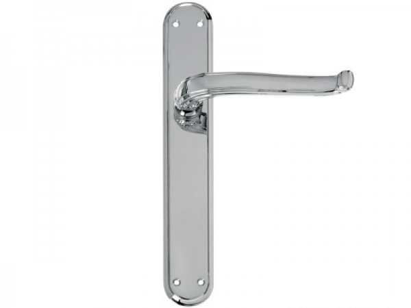 Дверная ручка на планке Enrico Cassina MARION C19310 полированный хром