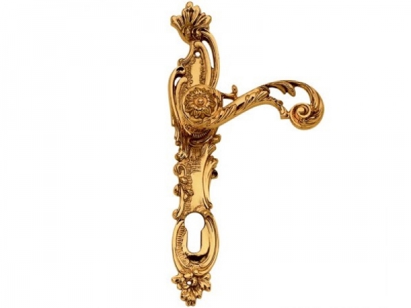 Дверная ручка на планке Enrico Cassina POMPADOUR C11910 французское золото