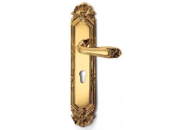 Дверная ручка на планке Salice Paolo ROCHEFORT 3031 французское золото