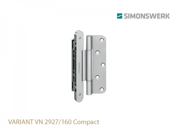 Петля оконная SIMONSWERK VARIANT VN 2927/160 Compact до 200 кг матовый хром