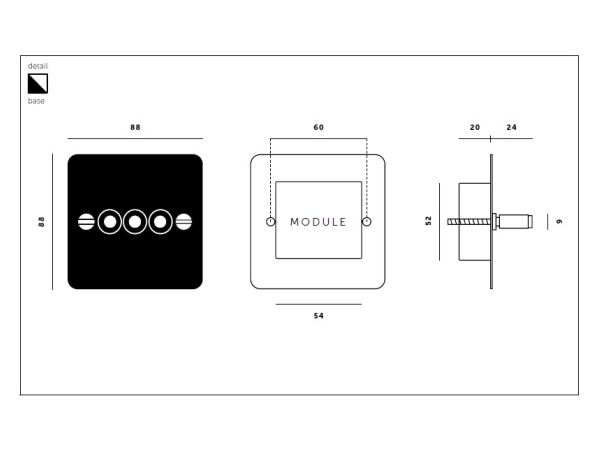 Выключатель тумблерный Buster & Punch тройной UK-TO-CO-3G-ST-BR хром