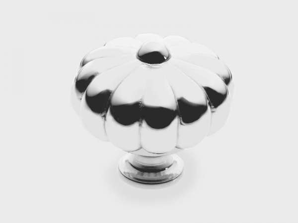 Мебельная ручка-кнопка Armac Martin Aberdovey полированный хром