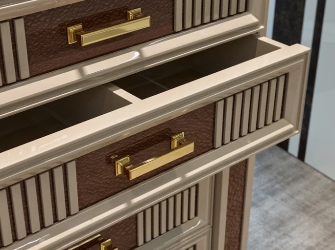 Мебельная ручка-скоба Armac Martin Jefferson 125 мм полированная латунь