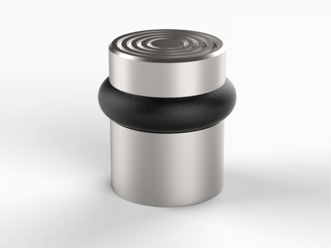 Ограничитель напольный Frank Allart FG-2138 матовый никель